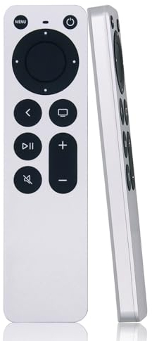 NJALNKHM Ersatz-Fernbedienung für Apple TV 4K / Gen 1 2 3 4/ HD A2169 A1842 A1625 A1427 A1469 A1378 A1218 mit TV-Steuerungsfunktion