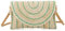 SUKUTU Paille Sac à Bandoulière pour Les Femmes Tissé Sac à Main de Plage d'embrayage de Paille Portefeuille Sac à bandoulière