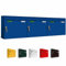 AL Briefkastensysteme Basic 3er Briefkasten RAL 5010 Enzian Blau 3 Fächer DIN A4 wetterfest Briefkastenanlage mit Posthaltebügel und 2 Namensschildern