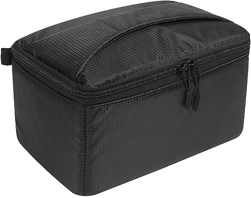 AYVANBER Waterproof Camera Case Bag Insert Partition PaddedAnti-Shock Lens Pouch for SLR SLR Canon Nikon Sony Camera Lens and Accessories (Small)
