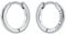Ted Baker Crisele Logo Hoop Earrings (14mm) For Women (Silver)