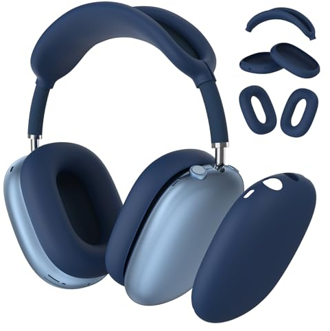 Meliya für Airpods Max Hülle, Ultradünne Silikon Schutzhülle für Apple Airpods Max Kopfhörer Zubehör- Weiches und Kratzfestes Airpods Max Case Cover