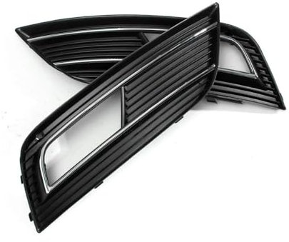 MODADA Nebelscheinwerfer-Abdeckung Auto Front Stoßstange Nebel Licht Grill Grille Für Audi A4 B8 Für Quattro 2012 2013 2014 2015 Facelift Nebel Lampe Abdeckung Grill 8K0807681K Front Kühlergrille