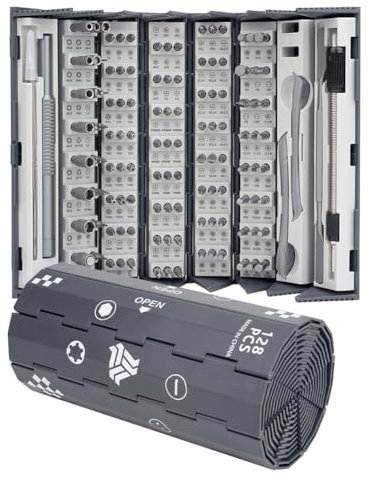 Juego de destornilladores de precisión 128 en 1, juego de destornilladores magnéticos de precisión, juego de destornilladores de precisión para PC, teléfono móvil, ordenador, portátil, MacBook, PS5,