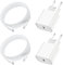 Lot de 2 pour Chargeur Rapide iPhone, 20W PD USB-C Prise Secteur avec 1m Câble USB C vers Lightning pour iPhone 14/14 pro/13/13 Pro/13 Pro Max/13 Min
