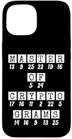 Hülle für iPhone 15 Cryptogram Puzzle Code Breaker Worträtsellöser Cracker
