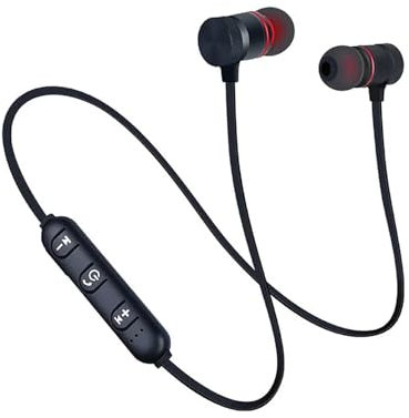 On-Ear Headset Magnetic bluetooth 5.0 Earphones Music Headphones Neckband Sport Earbuds Headphones For IPhonees For Samsung Xiaomies Bluetooth Headset(Black)