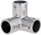 Courtieyeardceastea 316 Acciaio Inox Marine Barca Rail Raccordo 3 Vie Angolo per 1 25mm Tubo