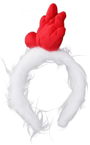 OHPHCALL Huhn-Stirnband Hahn-Stirnband Hahn-Tier-Haarband 3D-Haarband Huhn-Kopfschmuck Huhn-Cosplay-Kostüm Für Ostern Kostümparty