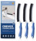 Cleangor Brosse à Joints, Brosse Nettoyage Salle de Bain, Brosse à Joint Carrelage, Brosse à Récurer, Brosse à Poils Durs, Lot Brosse Nettoyage pour la Cuisine et Les Toilettes (3, Bleu)