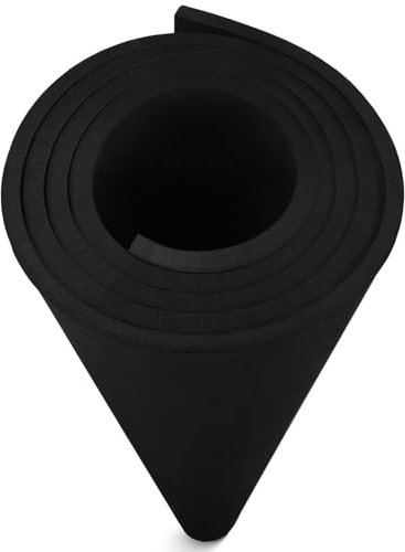 MEARCOOH Schwarz EVA Foam 12mm, 150cm*90cm Cosplay großes EVA Foam, 1PCS EVA Schaumstoff Dichte 86kg/m3 für Cosplay Kostüm, Basteln, DIY Projekte (Schwarz 12mm)