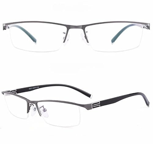 AILISK Sandsberg Deutsche Intelligente Progressive Brillen(Waffenfarbe,250 Grad nah und fern)