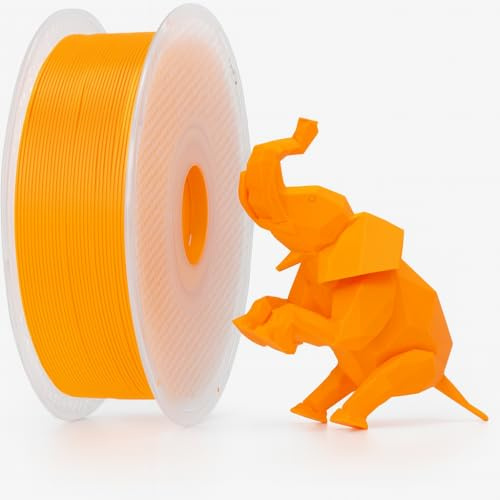 Bambu Lab PLA Basic Pumpkin Orange, Durchmesser 1,75 mm +/- 0,03 mm, glatte Oberfläche, biologisch abbaubar (mit Spule)