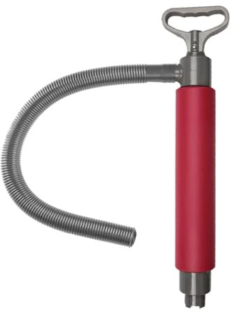Junterone Pompe manuelle de vidange manuelle pour kayak marine - 18 pompes de vidange manuelle pour kayaks, canoës et bateaux - Accessoires de kayak - Rouge