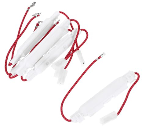 Portafusibles para Microondas 5kv/0.85a, 5 Piezas de Aleación de Aluminio | Abs y Vidrio Cobre, Color Blanco, Características Estables y Alta Fiabilidad, Formato Ligero