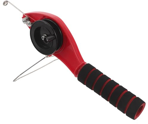 GRIRIW Mini Ice Fishing Rod Portable Handheld Pole with Guides for Winter Travel and Backpacking Lightweight Antifreeze Sea Fishing Gear with Ergonomic Nonslip Grip for One-handed