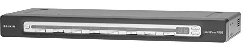Belkin F1DA108Zea - Switch KVM Pro3 Rackable 8 Ports (Affichage sur Écran, VGA, USB, PS/2)