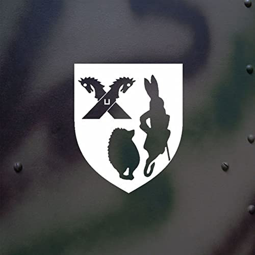 Aufkleber/Sticker StKp3PzDiv Wappen Stabs Kompanie 3 Panzer Division 8x10cm A657