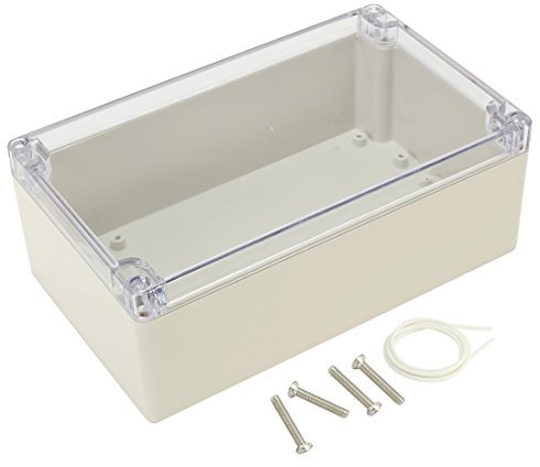 sourcing map 200mmx120mmx75mm ABS Junktion Kiste Universal Projekt Grau w PC Deckel de