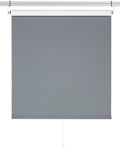 Sunlines HWA10190 Springrollo Verdunklung, Stoff, grau/weiß, 62 x 180 cm