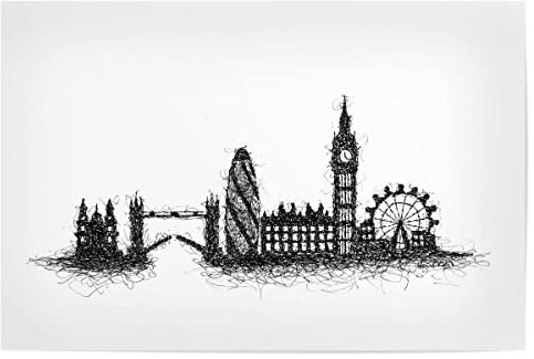 artboxONE Poster 30x20 cm London Städte Skyline London hochwertiger Design Kunstdruck - Bild London England gb