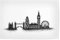 artboxONE Poster 30x20 cm London Städte Skyline London hochwertiger Design Kunstdruck - Bild London England gb