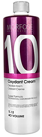 Morfose 10 Oxidant Cream, Professional Hair Colour Developer & Lightener, Suitable for All Hair Types, Perfect for Personal, Barber, and Salon Use (12% 40 Volume, 1000ml)