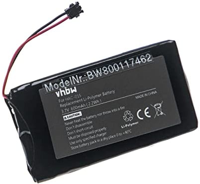 vhbw Batterie Compatible avec Nintendo Switch HAC-016, HAC-A-JCL-C0, HAC-A-JCR-C0, HAC-015 Manette de Jeu Gamepad (600mAh, 3,7V, Li-polymère)