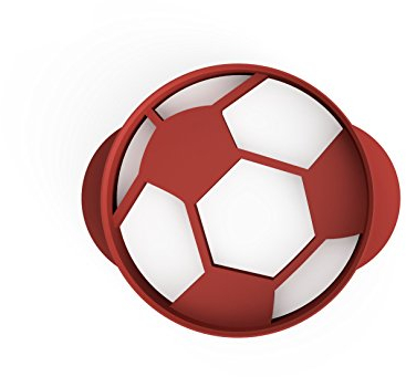 Retro Fußball Ausstecher 4,5cm aus Bio Kunststoff Made in Germany