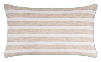 pad Kissenhülle Mila Stripes, gestreift, neon türkis, 25 x 50 cm