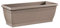 Tabor Tools, fioriera rettangolare in plastica, 45,5 cm, con piattino, per uso interno ed esterno, vaso rettangolare VER504A (grigio)