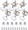 VGEBY Electric Guitar Tuning Pegs, 3R 3L Semi Closed Guitar Tuning Pegs Machine Heads Tuners String Peg for Folk