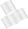 Tenlacum Bicycle Brake Noodle with Lubricant Liner Bike V-Brake Cable Guide 90 degree Bent Silvery (30 pieces)