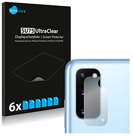 savvies Protection Ecran pour Samsung Galaxy S20 / 5G (Camera) (6 Pièces) - Film Protection Ultra Clair