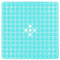 XIYUNTE Square Shower Mat Non Slip Anti Mould for Elderly - 53 x 53cm Non Slip Shower Mats for Inside Shower, Anti Slip Shower Mat with Suction Cups & Drain Holes, Machine Washable, Clear Green