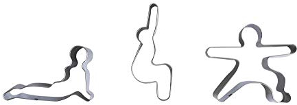 SHANTI NATION - Shanti Bakery II - Ausstechformen mit Yogamotiven - in schönem Karton - super Geschenkidee - zum Backen und Kochen