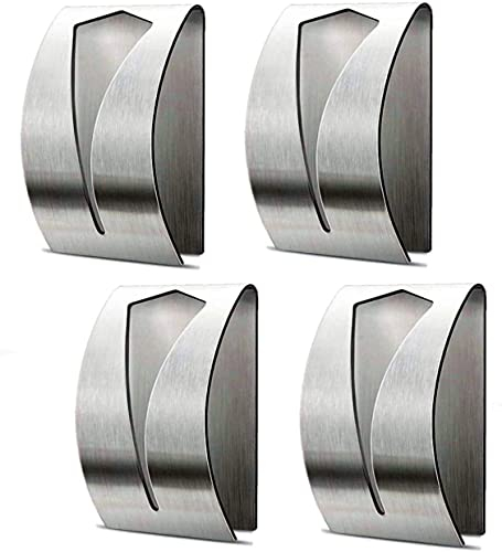 Self Adhesive Towel Holders, Hook Rack Towel Hangers Hand Towel Hook Tea Towel Holders for Bathroom Kitchen(4 Pieces)