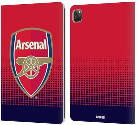 Head Case Designs Offizielle Arsenal FC Ausblenden Wappen 2 Leder-Wallet-Hülle Kompatibel mit Apple iPad Pro 11 2020/2021 / 2022