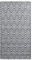 vidaXL Outdoor Teppich Zweischichtiger Jacquard Terrassenteppich Küchenteppich Außenteppich Indoor Terrasse Balkon Flur Küche Bad Weiß Schwarz 120x180cm PP