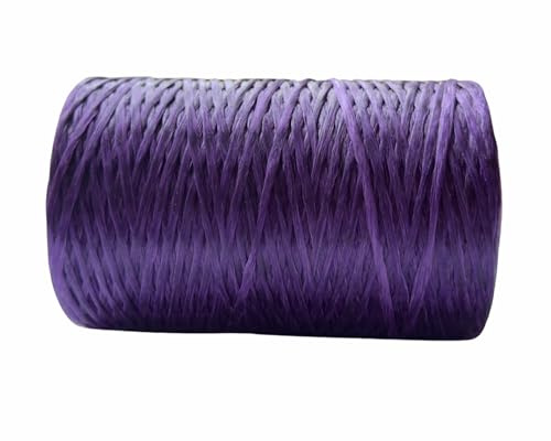 Kulay Künstliches Hirsch-Sinew violettes gewachstes flaches Polyestergarn für Perlenstickerei, Leder, Batik-Handwerk und Nähen, braune Sinue (5-lagig, 300 Yards oder 900 Fuß)