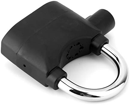 Fdit Alarm-Schloss, Korrosionsbeständig, Wasserdicht, Schwarz, Kombinationsschloss, Für Türen, Fenster, Fahrräder, Motorräder