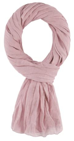 ALLEE DU FOULARD - Cheche, Écharpe, Chale Premium - Vieux rose - 100% Coton - Taille 200 X 110 CM - Chèche Femme et Homme - Plus De 50 coloris Unis…