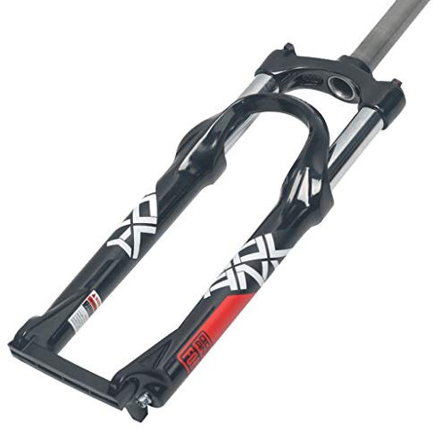 QHY MTB Fahrrad Federgabel 24 In Fahrradgabel Öl Frühling Gerade 28,6mm Verfahrweg 110mm Scheibenbremse HL QR 9mm 1780g (Color : Red, Size : 24'')