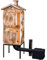 ADGO Modulare Smokerhouse 2x50cm, Holzräucherei aus Fichte, Holz Räucherei, Gartenräucherei, Traditioneller Räucherkammer Räucherofen Räucherschrank, Befeuert, Nicht Imprägniert, Große Feuerstelle