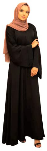 Greatfool Abaya Muslim Damen - gebetskleidung für Frauen - muslimische Kleider Damen - Hijab Kleid Abaya Jilbab - islamische Kleidung Frauen - L