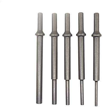 Air Hammer Punch Pin Set for Removing Corroded Bolts Or Long Pins 3/16 to 1/2 Pneumatic Punch Drift