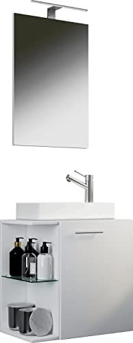 3-TLG Set | Waschplatz für Gäste WC | Gästebad | Waschtisch Toilette | Badezimmer Set - Hausa SP