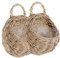 Cabilock 2st Blumenkorb Aus Rattan Zum Aufhängen An Der Wand Flechtkorb Für Die Küche Hängender Boho-Korb Bauernwandkorb Wand Korb Bauernhaus-wohndekoration Orchidee Pflanze Hölzern