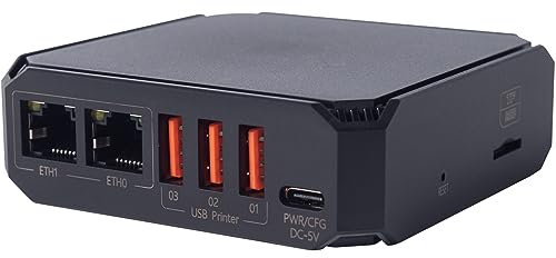 Servidor de impresión inalámbrico WiFi Blue-TH de LOYALTY-SECU con 3 Puertos USB, Compatible con Tres segmentos de Red Diferentes.