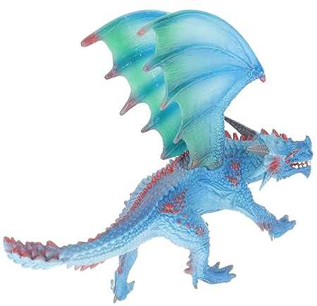 TOYANDONA 2St Mini-Dekor Tiere Spielzeug Puzzle-Spielzeug Junge Kinderspielzeug Modelle Spielzeuge Dinosaurier-Handpuppen Party-Dinosaurier-Statue Feuer atmen schmücken Smaug Kampfdrache PVC